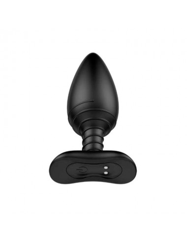 Asher Plug Anal con Control Remoto USB Magnetico Negro