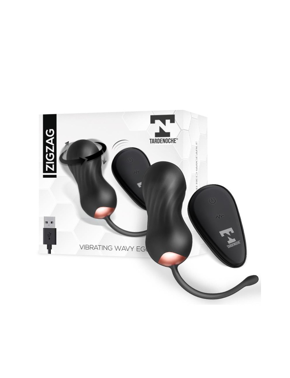 Zigzag Huevo Zigzageante y Vibrador con Control Remoto