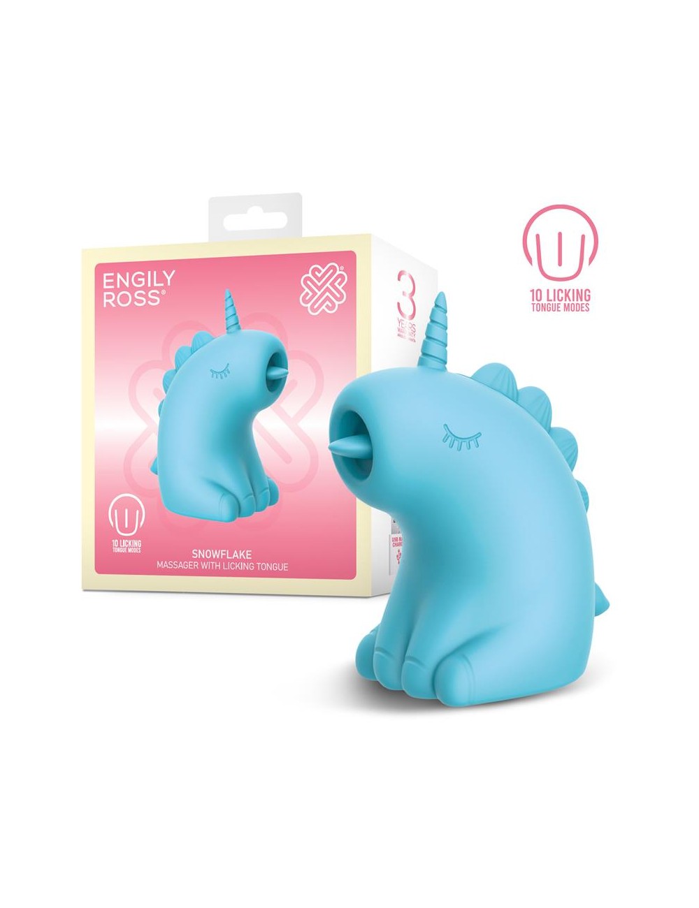 Snowflake Estimulador con Lengua Licking Lameteo