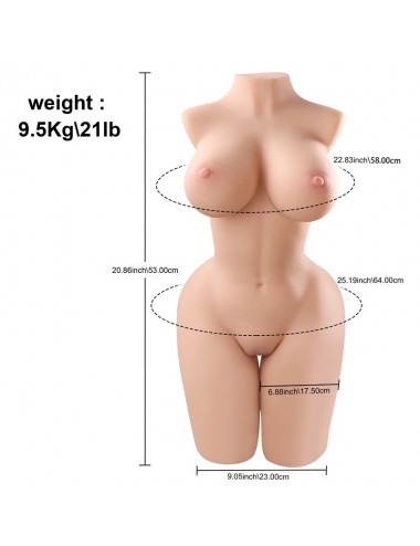 Melissa Torso Vagina y Ano 82 kg
