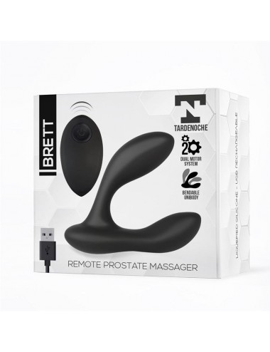 Brett Masajeador Prostatico Control Remoto USB Silicona Liquida
