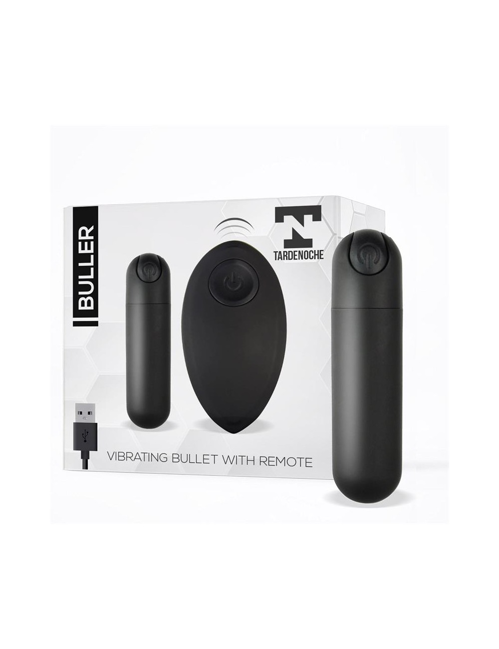 Buller Bala Vibradora Control Remoto USB Negro