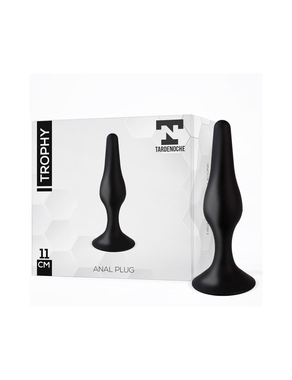 Trophy Plug Anal 11 cm Silicona Negro