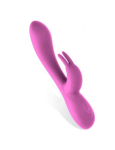 Mauve Vibrador Unibody Silicona Liquida USB Rosa