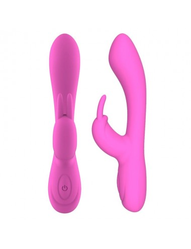 Mauve Vibrador Unibody Silicona Liquida USB Rosa
