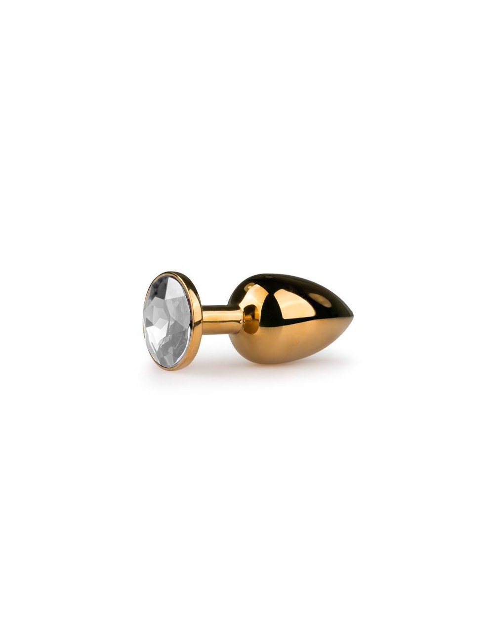 Plug con Cristal Transparente No 1 Dorado