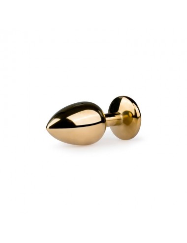 Plug con Cristal Transparente No 1 Dorado