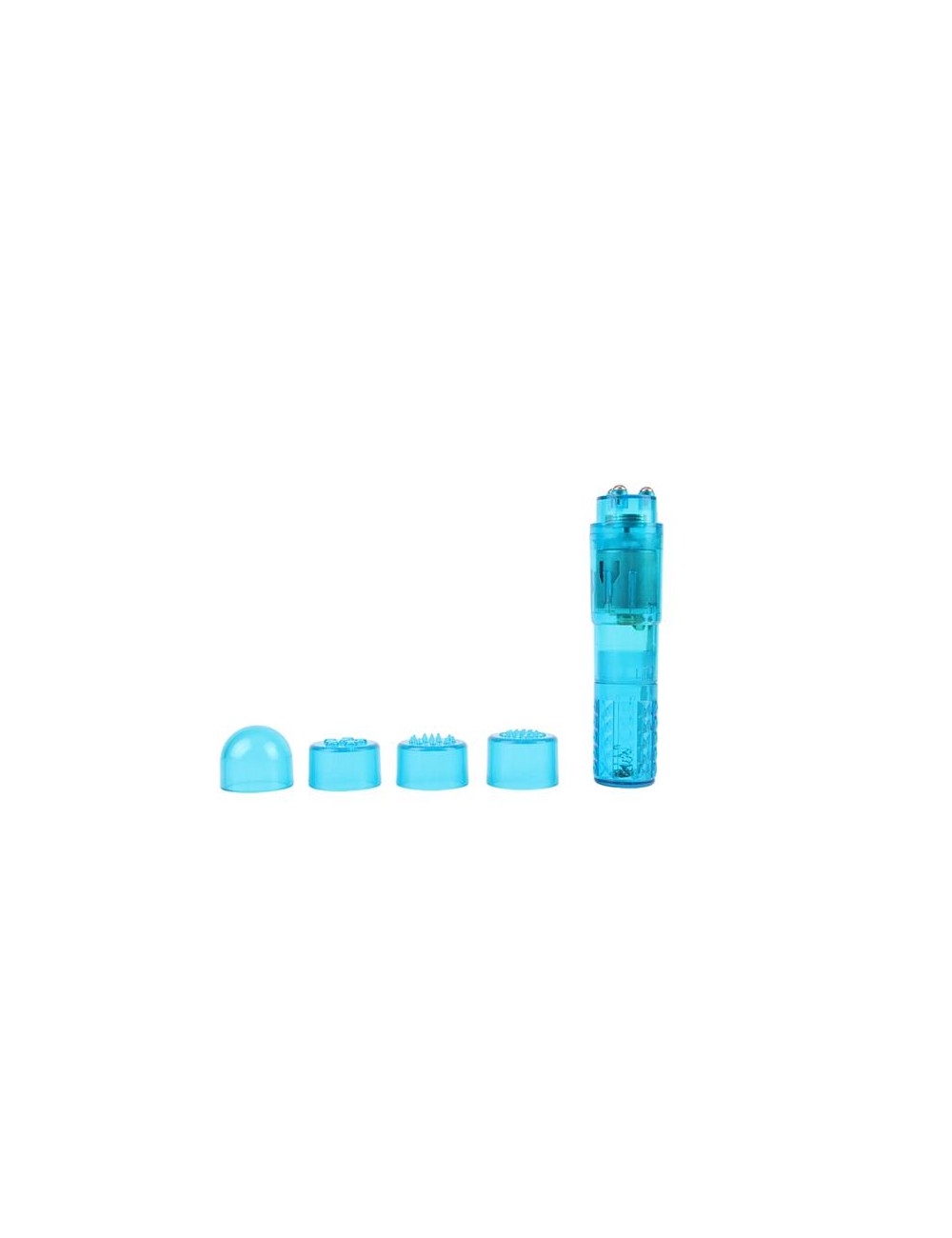 Mini Masajeador 3 Cabezales Azul