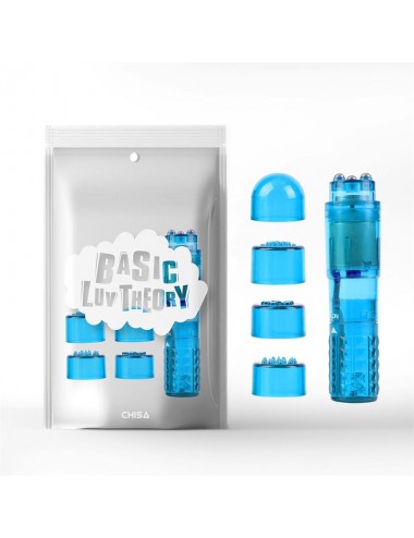 Mini Masajeador 3 Cabezales Azul