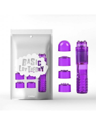 Mini Masajeador 3 Cabezales Purpura