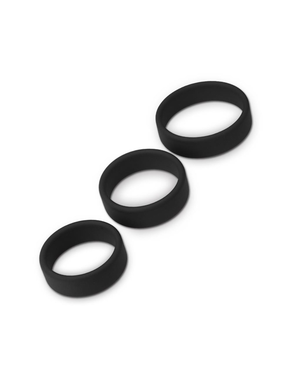 Pack de 3 Anillos para el Pene Power Ring Negro