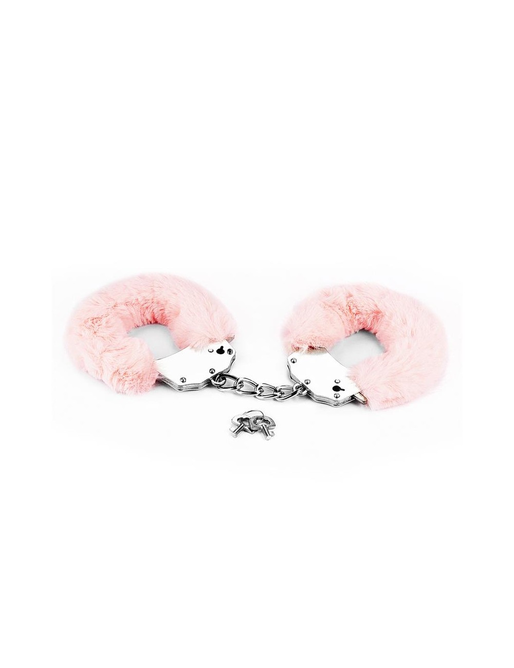 Esposas Metalicas con Pelo Rosa