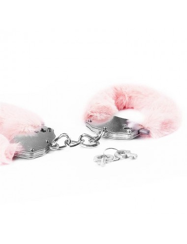Esposas Metalicas con Pelo Rosa