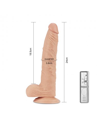 Dildo Real Extreme con Vibracion 95 Natural