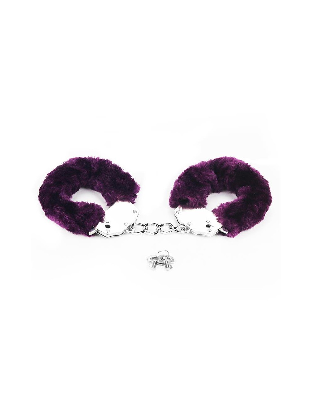 Esposas Metalicas con Pelo Purpura