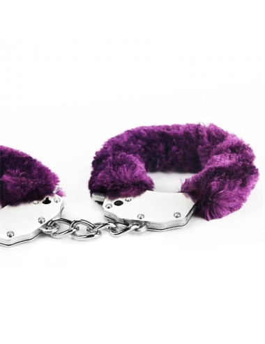 Esposas Metalicas con Pelo Purpura