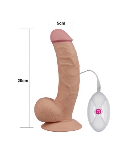 Dildo The Ultra Soft Dude con Vibracion 75 Natural