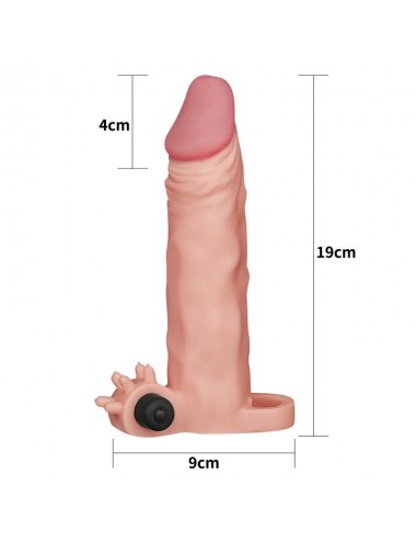 Funda para el Pene con Vibracion Add 2 Pleasure X Tender Natural