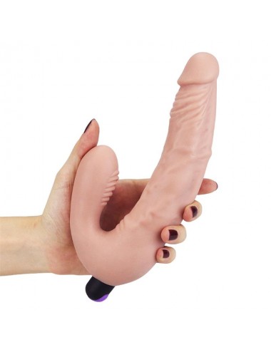 Doble Dildo Strapless Silicona USB