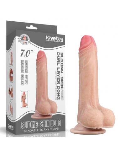 Dildo con Piel Retractil 7 Natural
