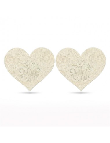Pack Pezoneras Flor y Corazon Beige