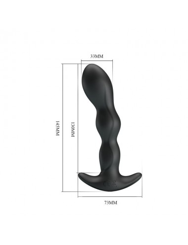 Yale Plug Anal con Vibracion Negro