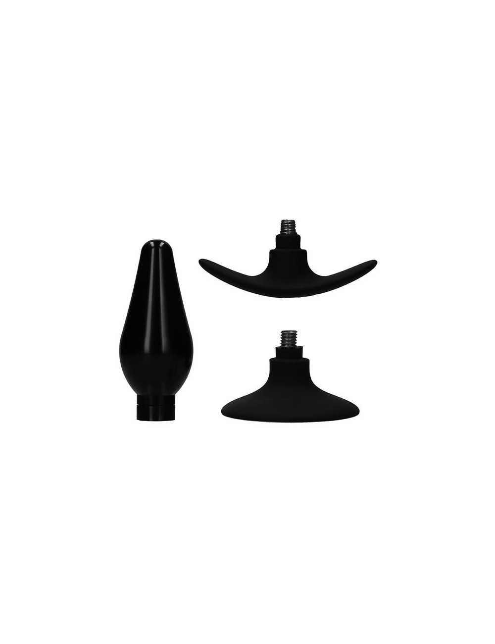 Set Plug Anal y Ventosa Putiaguda Grande Negro