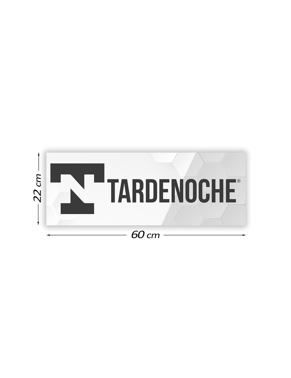 Cartel Promocional Tardenoche 60 cm x 22 cm