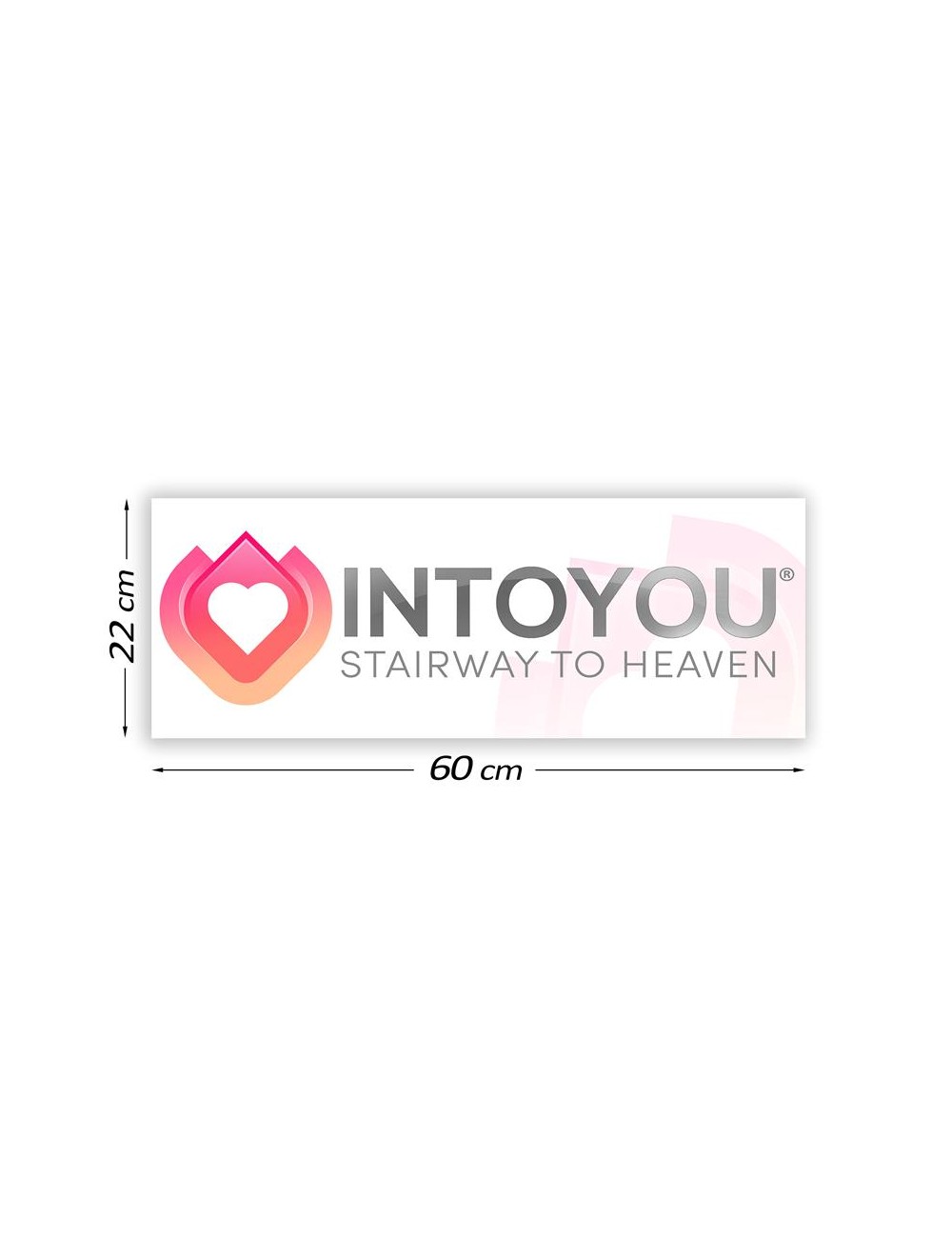 Cartel Promocional Intoyou 60 cm x 22 cm