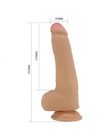 Dildo Realista con Piel Deslizante Retractil 233 cm