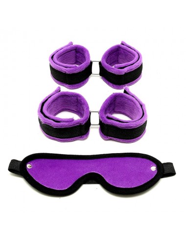 Set de Esposas para Manos y Pies Purpura