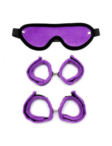 Set de Esposas para Manos y Pies Purpura