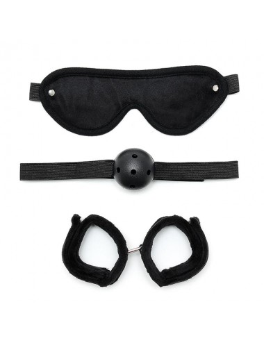 Set de Bondage 3 Piezas Negro