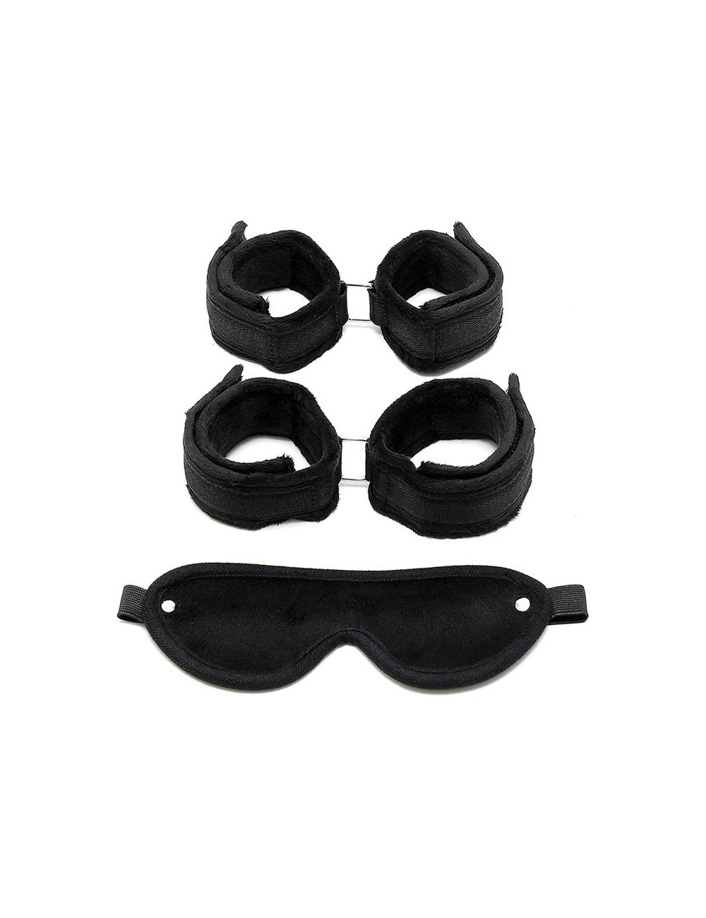 Set de Esposas Manos y Pies Negro