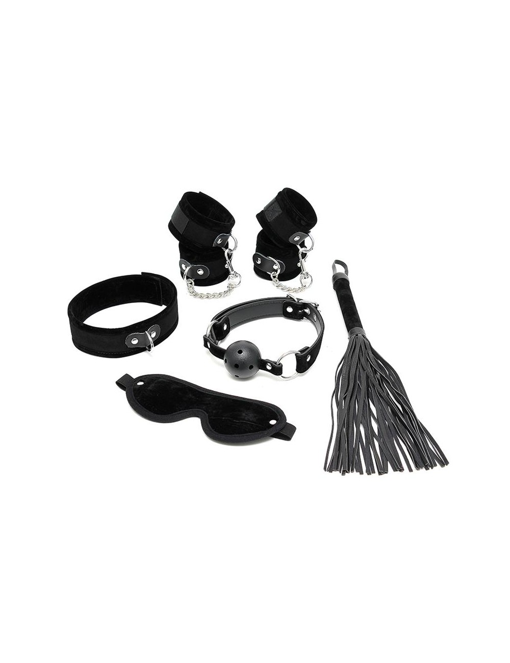 Set de Bondage 6 Piezas Negro