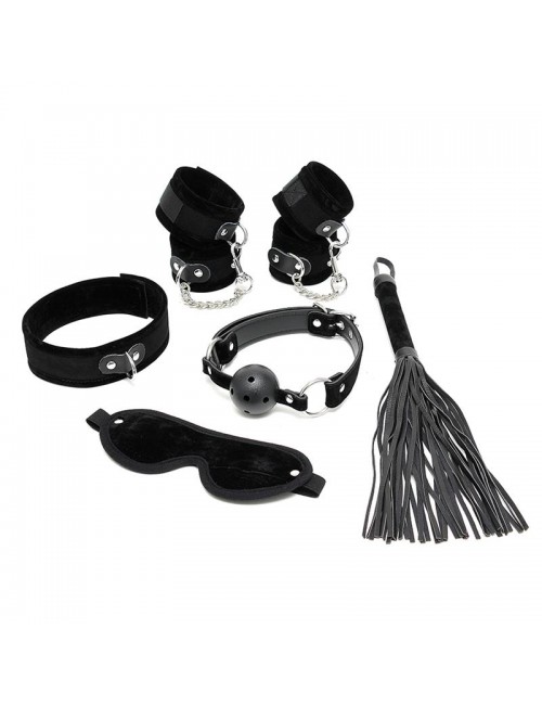 Set de Bondage 6 Piezas Negro