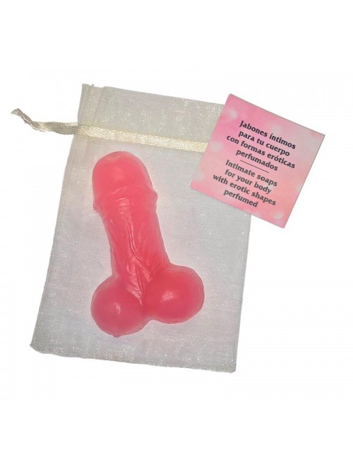 Jabon con Forma de Pene Rosa 25gr