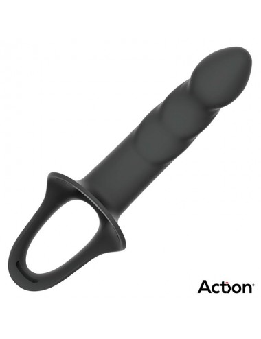 Arnes Strap on con Dildo Hueco Silicona Premium Talla L Negro