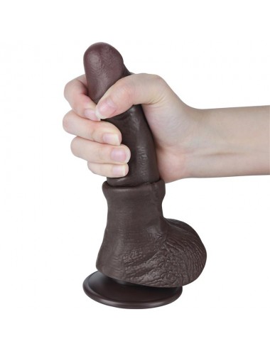 Dildo Dual Layer Piel Deslizante Retractil 75