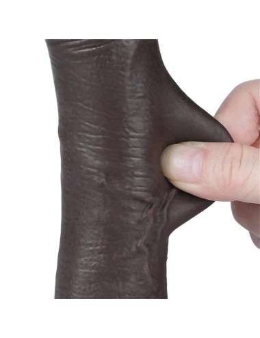 Dildo Dual Layer Piel Deslizante Retractil 75
