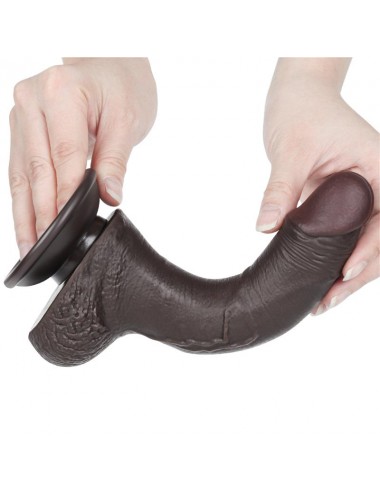 Dildo Dual Layer Piel Deslizante Retractil 75