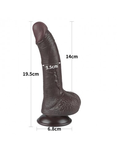 Dildo Dual Layer Piel Deslizante Retractil 75