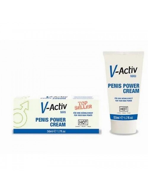 Hot V Activ Penis Power Crema Potenciadora para Hombre 50 ml