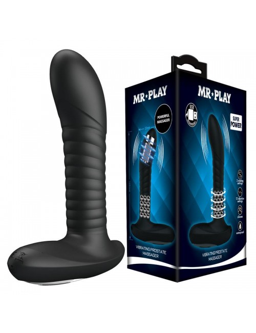 Masajeador Prostatico con Vibracion y Bolas Rotadoras