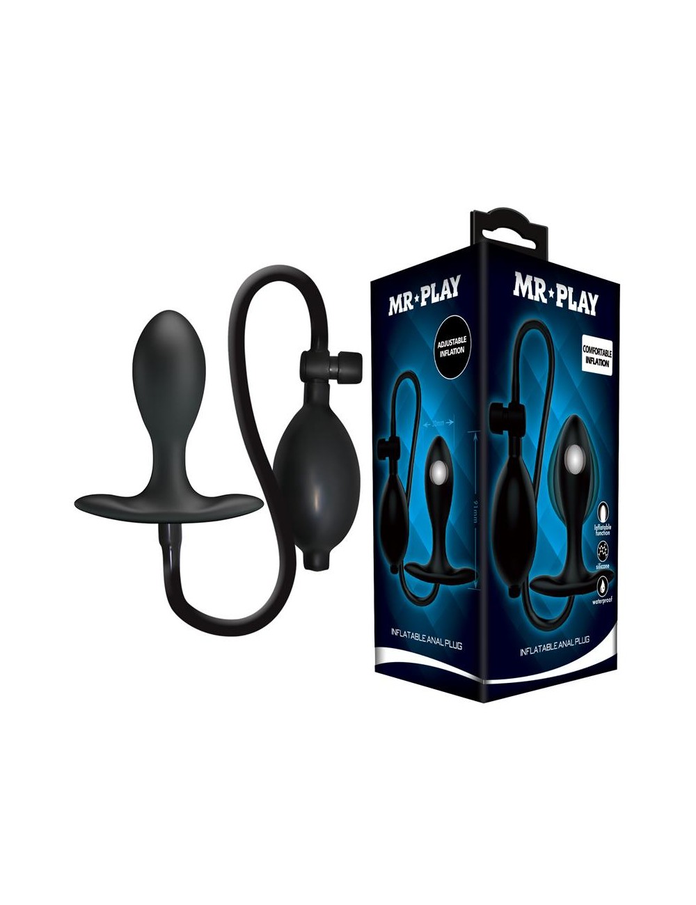 Plug Anal con Inflado y Bola Interna