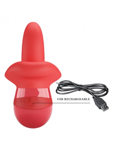 Obelia Estimulador con Vibracion y Movimiento Lengua