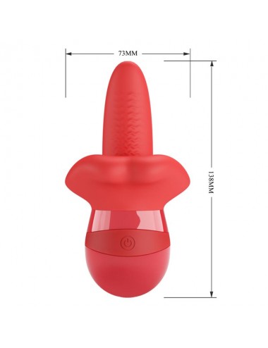 Obelia Estimulador con Vibracion y Movimiento Lengua