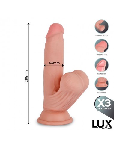 Paul Dildo Triple Densidad con Testiculos Oscilantes 82