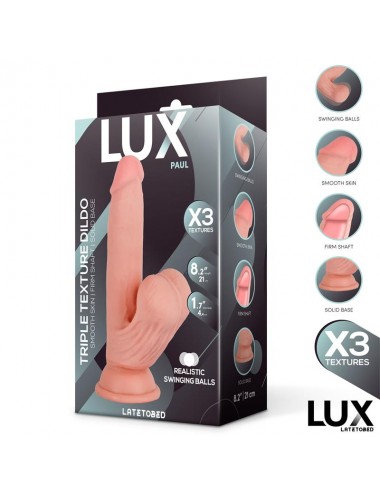 Paul Dildo Triple Densidad con Testiculos Oscilantes 82