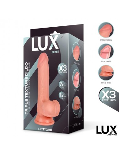 Brant Dildo Triple Densidad con Testiculos 76